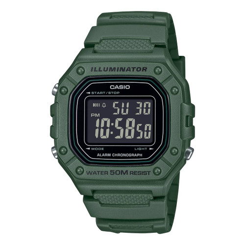 ساعت مچی دیجیتال کاسیو مدل W218H-3B مردانه با بند رزینی
